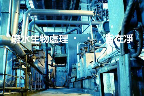 “廢水生物處理，旨在凈化水源，守護(hù)碧水藍(lán)天”